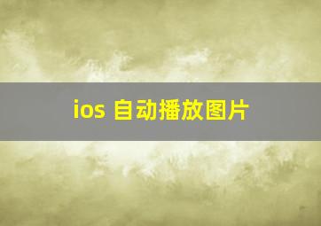 ios 自动播放图片